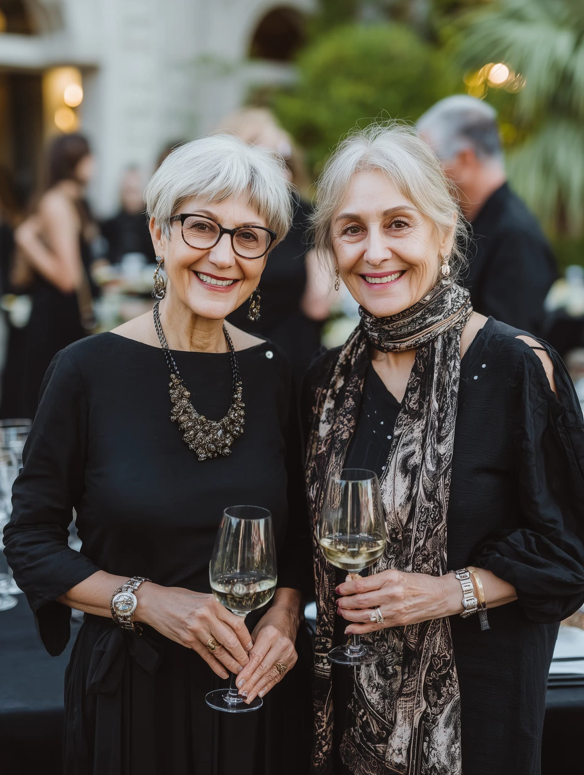 Toast with champagne glasses during a special anniversary celebration