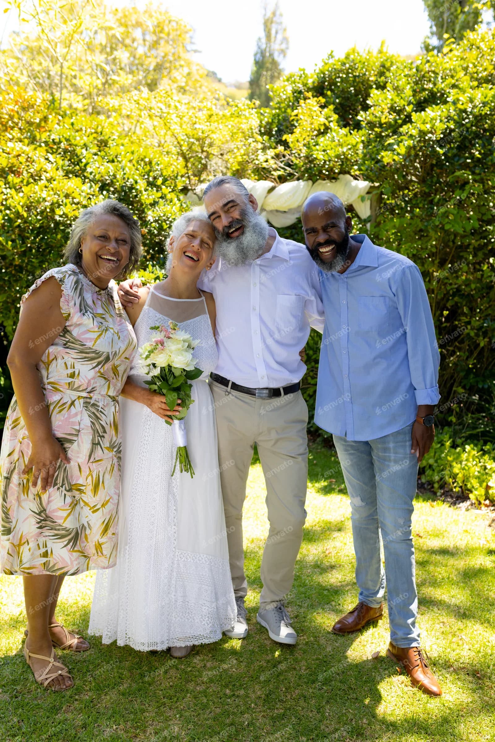 Friends laughing and celebrating at a private birthday event